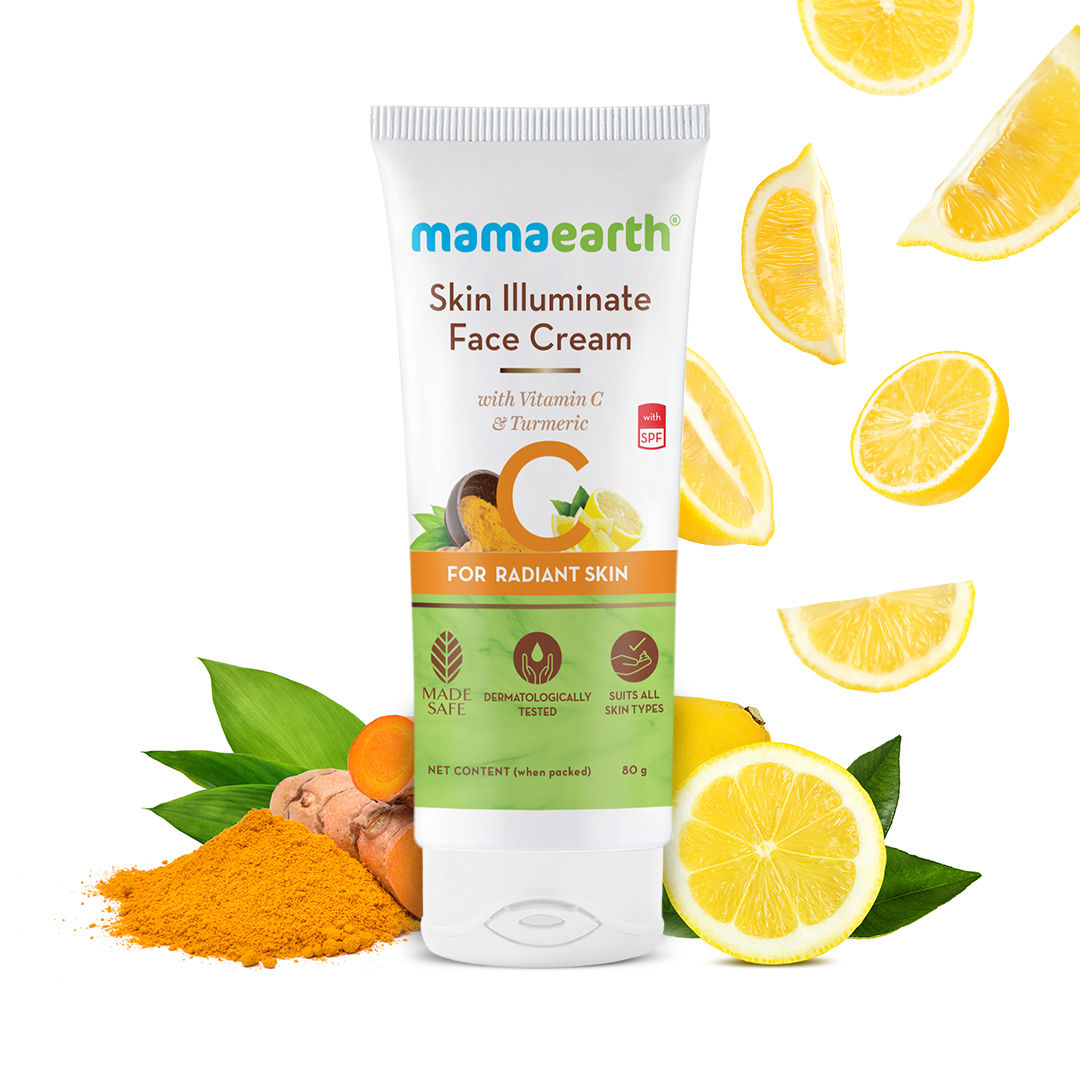 Mamaearth Skin Illuminate Face Cream With Vitamin C And Turmeric For Radiant Skin
