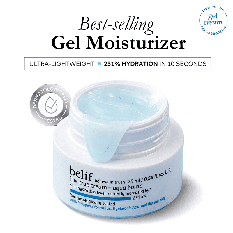 belif The True Cream Aqua Bomb, Dermat Tested Moisturizer, Increases Skin Hydration By 70%