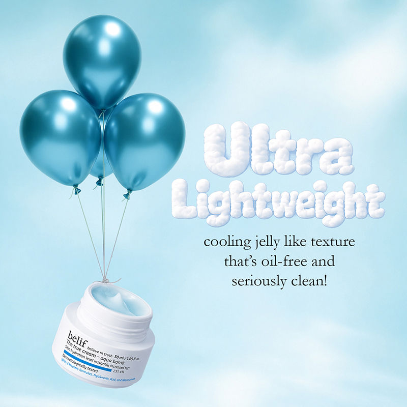 belif The True Cream Aqua Bomb, Dermat Tested Moisturizer, Increases Skin Hydration By 70%