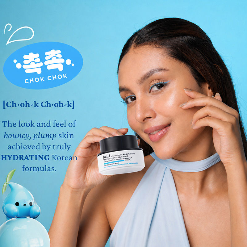 belif The True Cream Aqua Bomb, Dermat Tested Moisturizer, Increases Skin Hydration By 70%