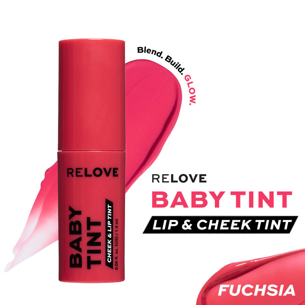 Makeup Revolution Relove Baby Lip & Cheek Tint - Long Lasting - Soft & Glowy Finish