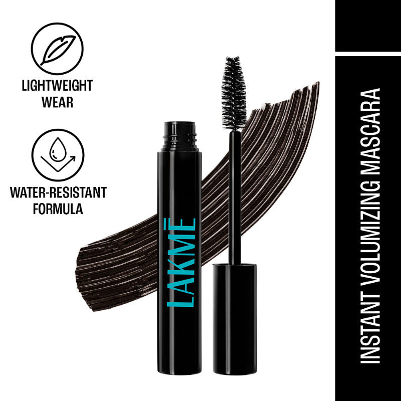 Lakme 9 To 5 Eyeconic Instant Volume Mascara, Smudgeproof, Waterproof Black