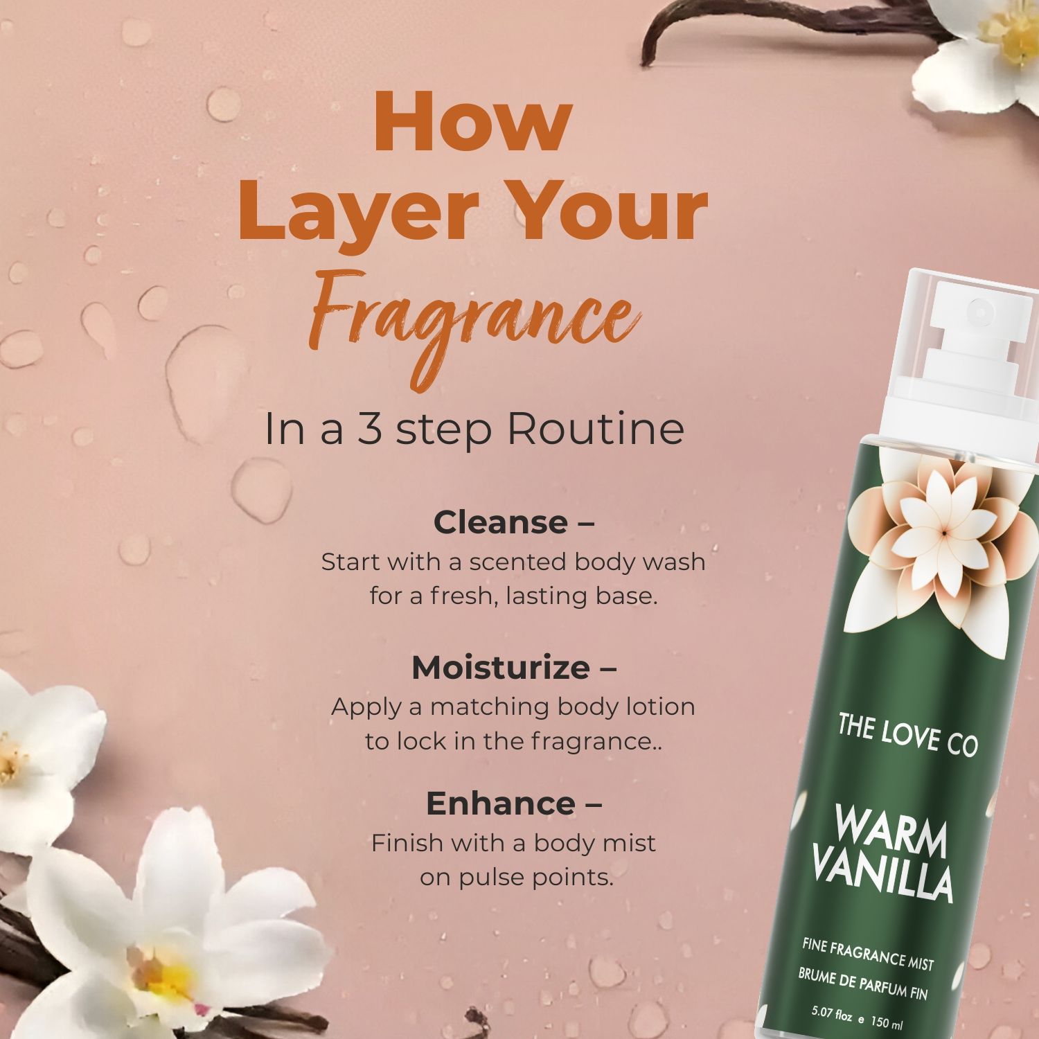 The Love Co. Warm Vanilla Body Mist