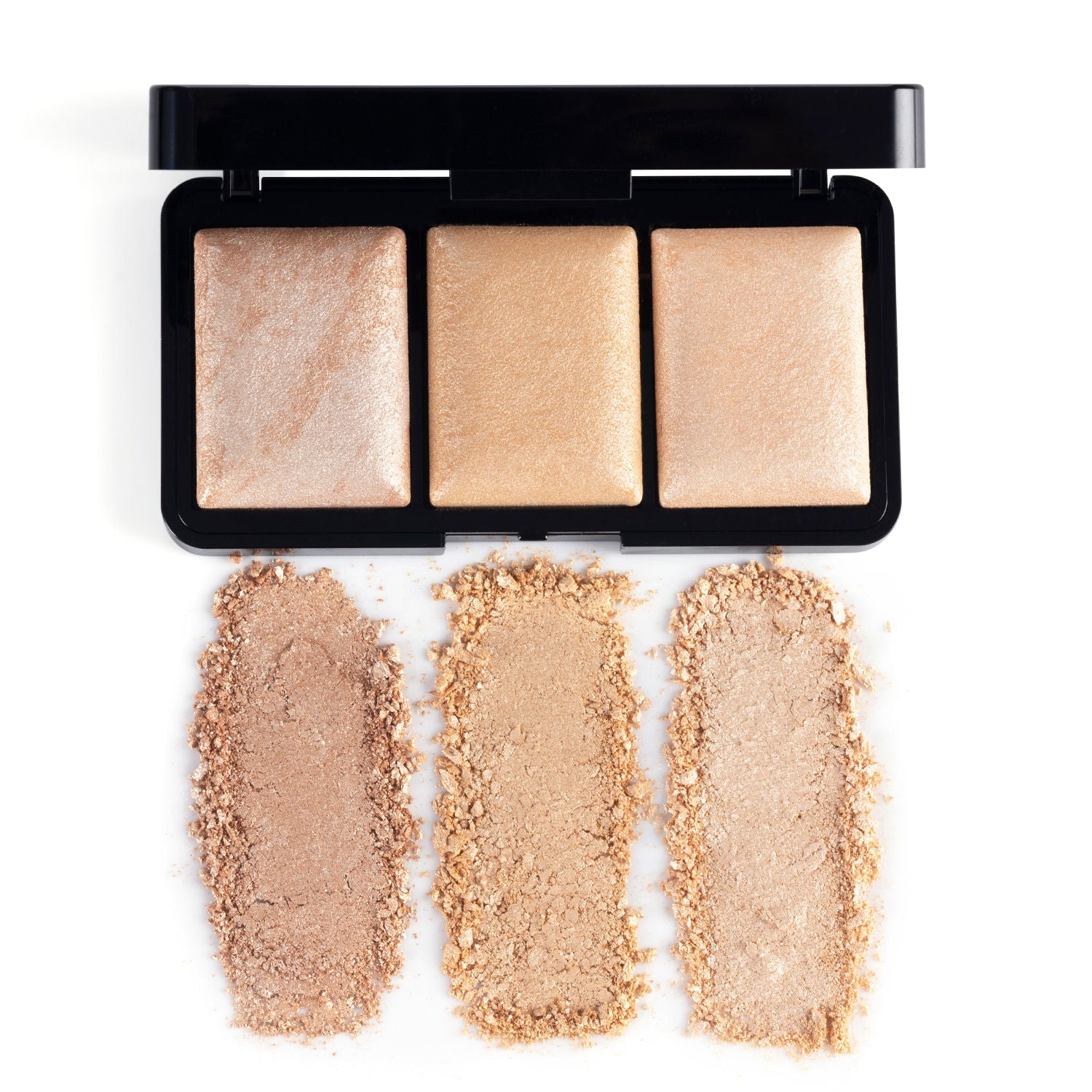PAC Trio Glow Highlighter X3 Gold - Ultra Blinding Finish, Silky Smooth Texture, Blends Seamlessly