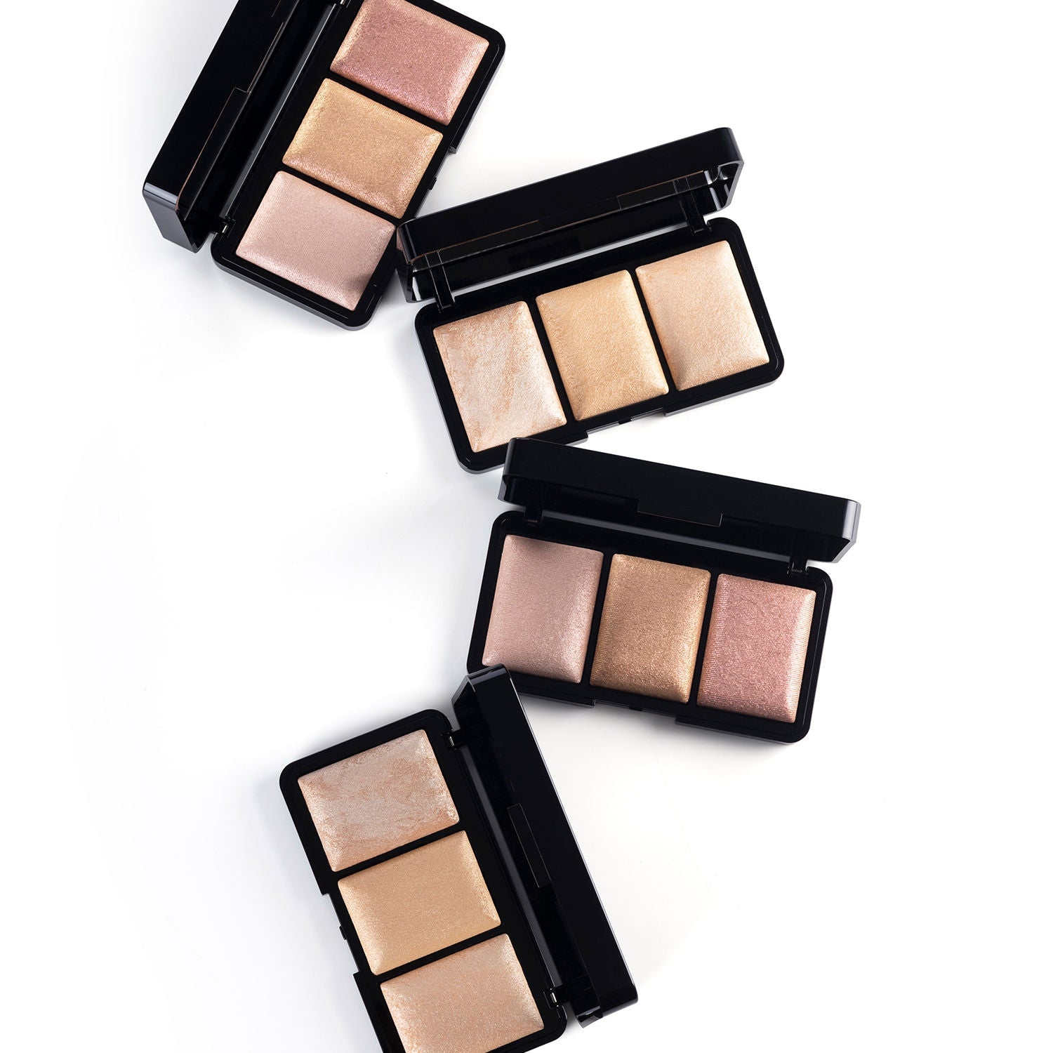 PAC Trio Glow Highlighter X3 Gold - Ultra Blinding Finish, Silky Smooth Texture, Blends Seamlessly
