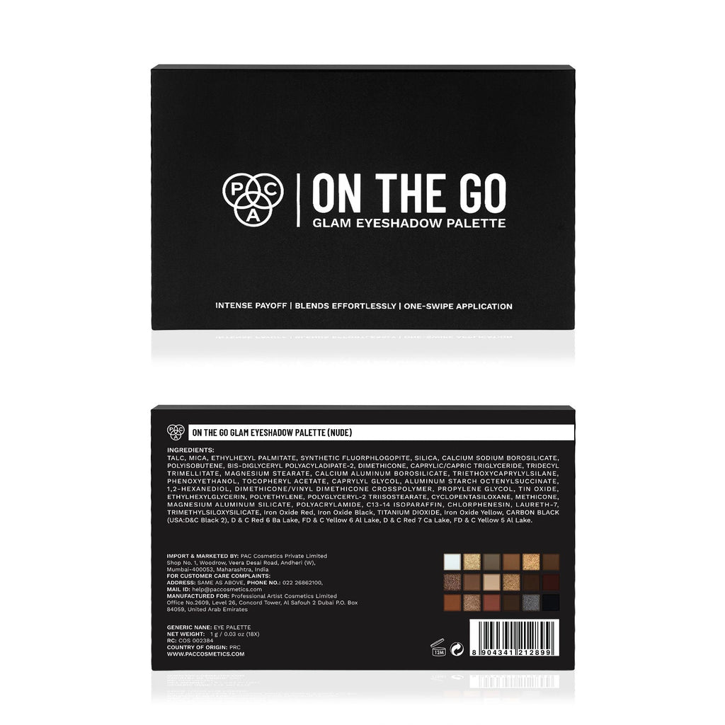 PAC On The Go Glam Eyeshadow Palette