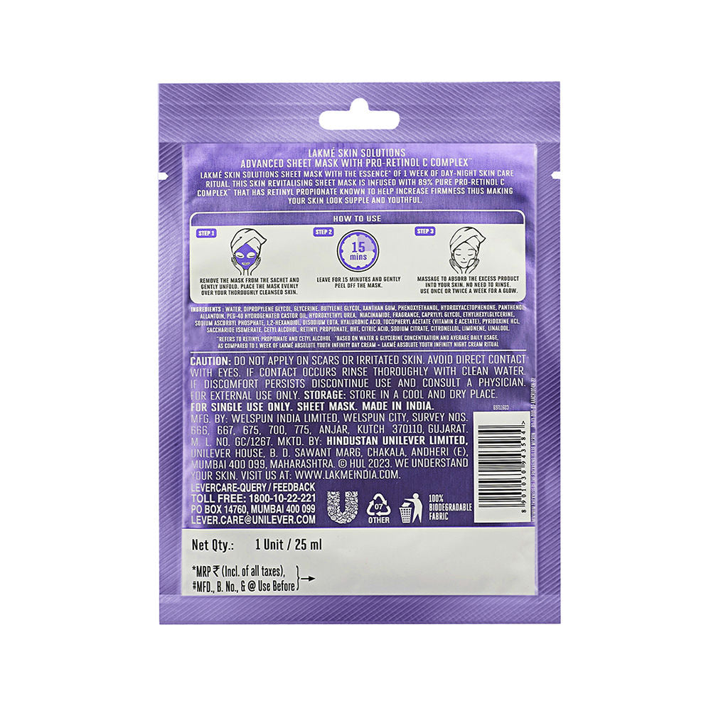 Lakme Skin Solutions Sheet Mask