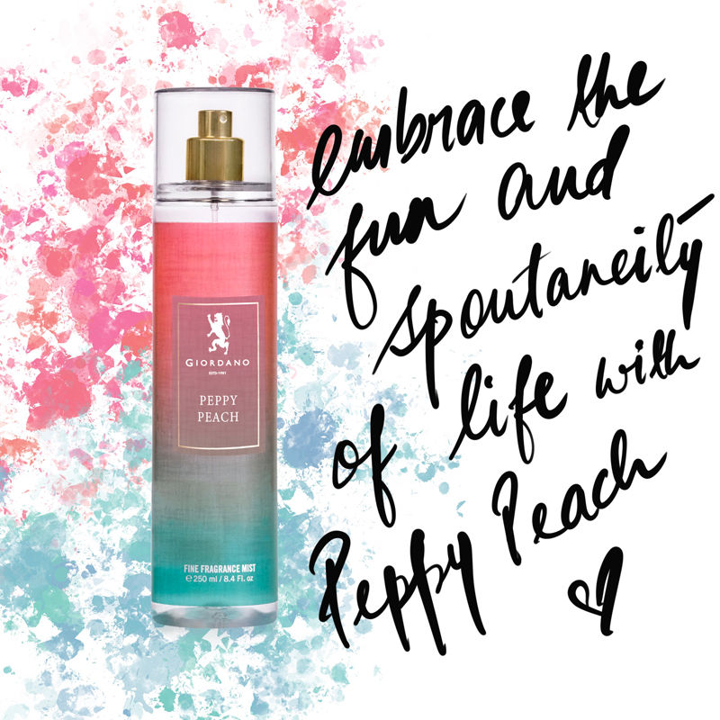 Giordano Fragrances Peppy Peach Body Mist