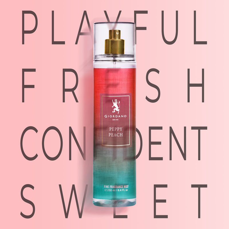 Giordano Fragrances Peppy Peach Body Mist