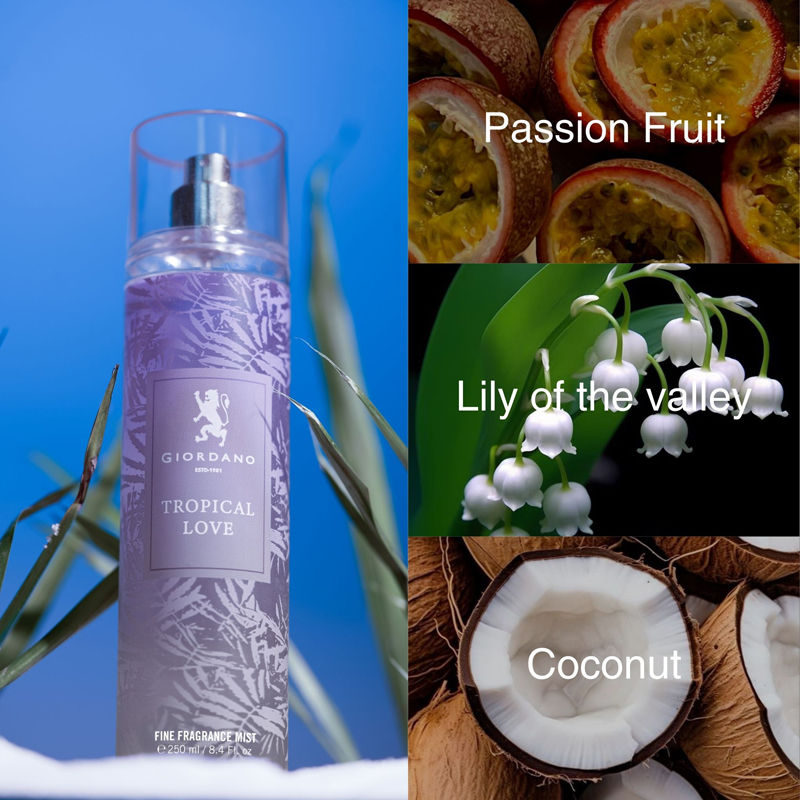 Giordano Fragrances Tropical Love Body Mist
