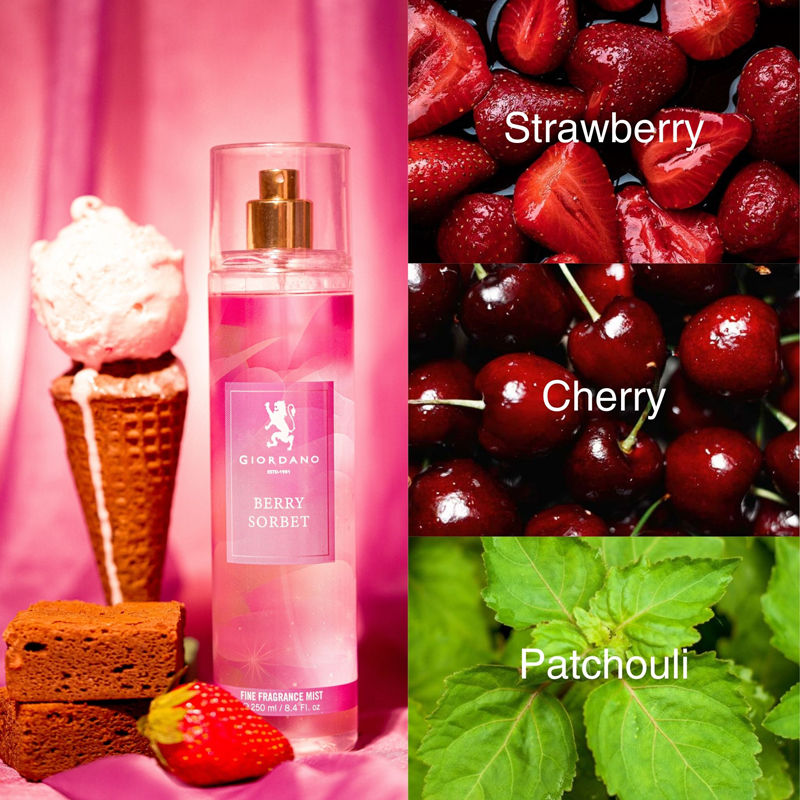Giordano Fragrances Berry Sorbet Body Mist