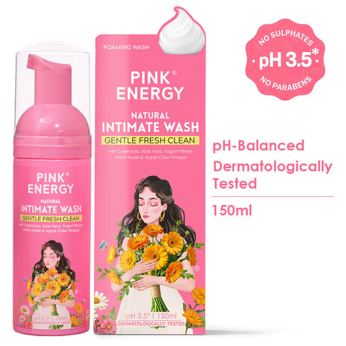 PINK ENERGY Natural Calendula Foaming Intimate Wash