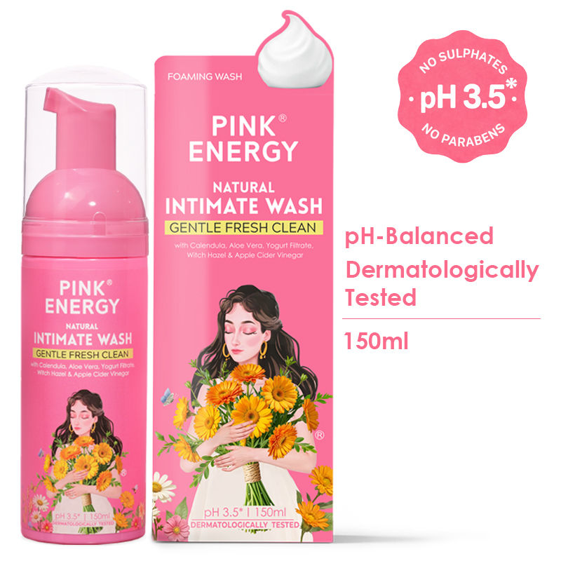 PINK ENERGY Natural Calendula Foaming Intimate Wash