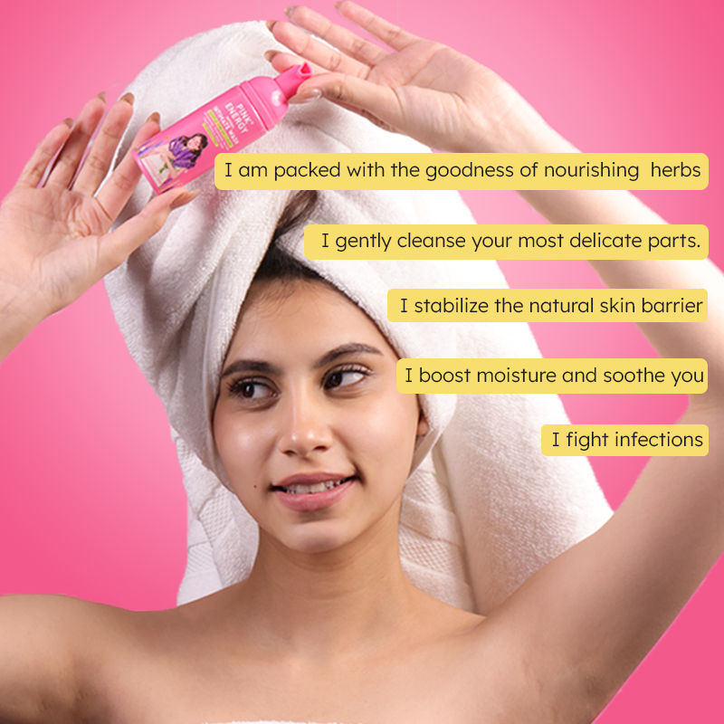 PINK ENERGY Natural Lavender Foaming Intimate Wash