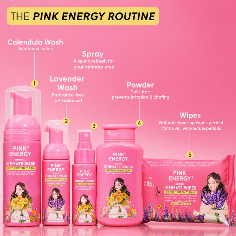 PINK ENERGY Natural Lavender Foaming Intimate Wash