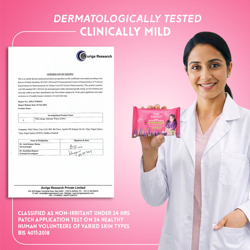 PINK ENERGY Daily Intimate Wipes