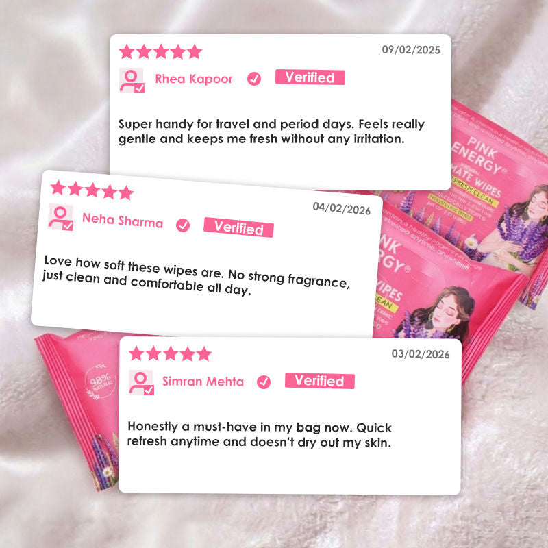 PINK ENERGY Daily Intimate Wipes