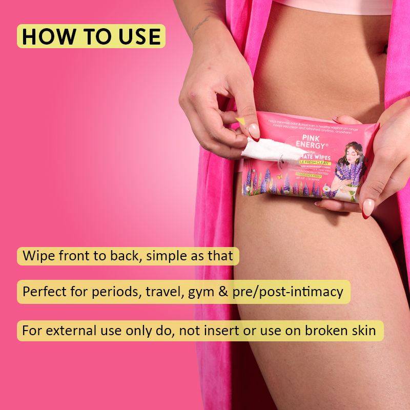 PINK ENERGY Daily Intimate Wipes
