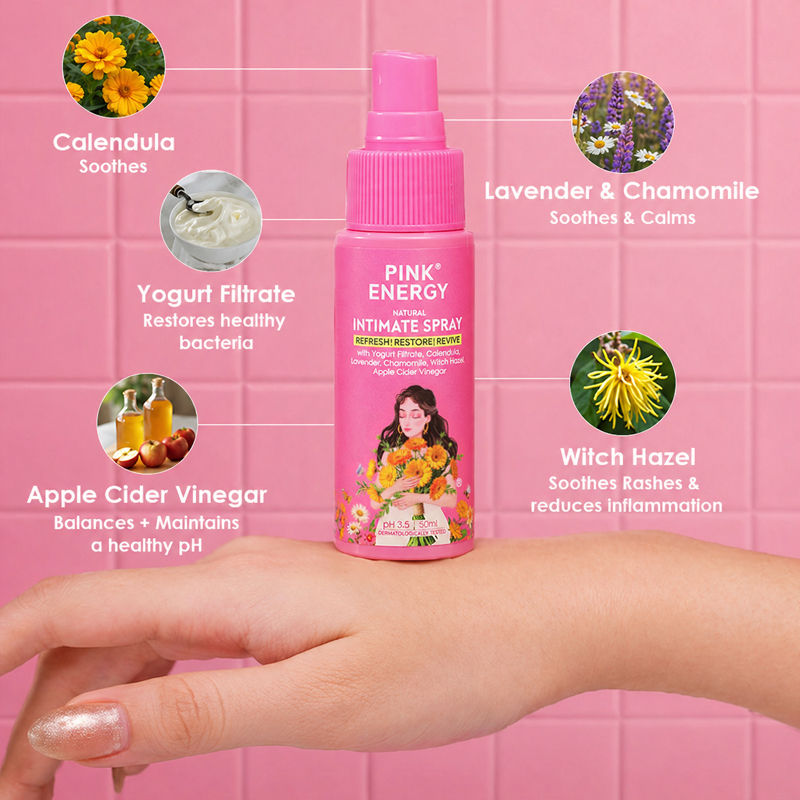 PINK ENERGY Natural Calendula Intimate Spray