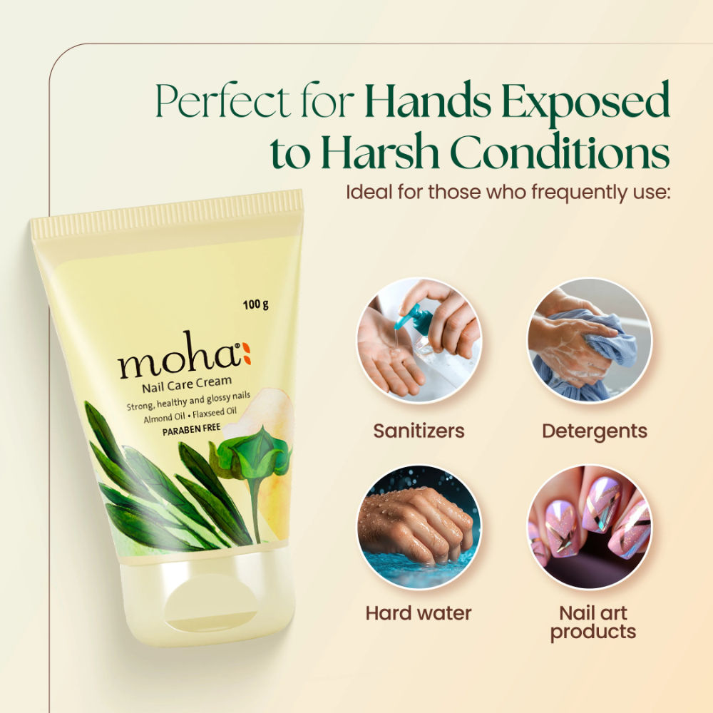 Moha Nail Care Cream Strengthen Dry Nails And Promote Shiny Glow