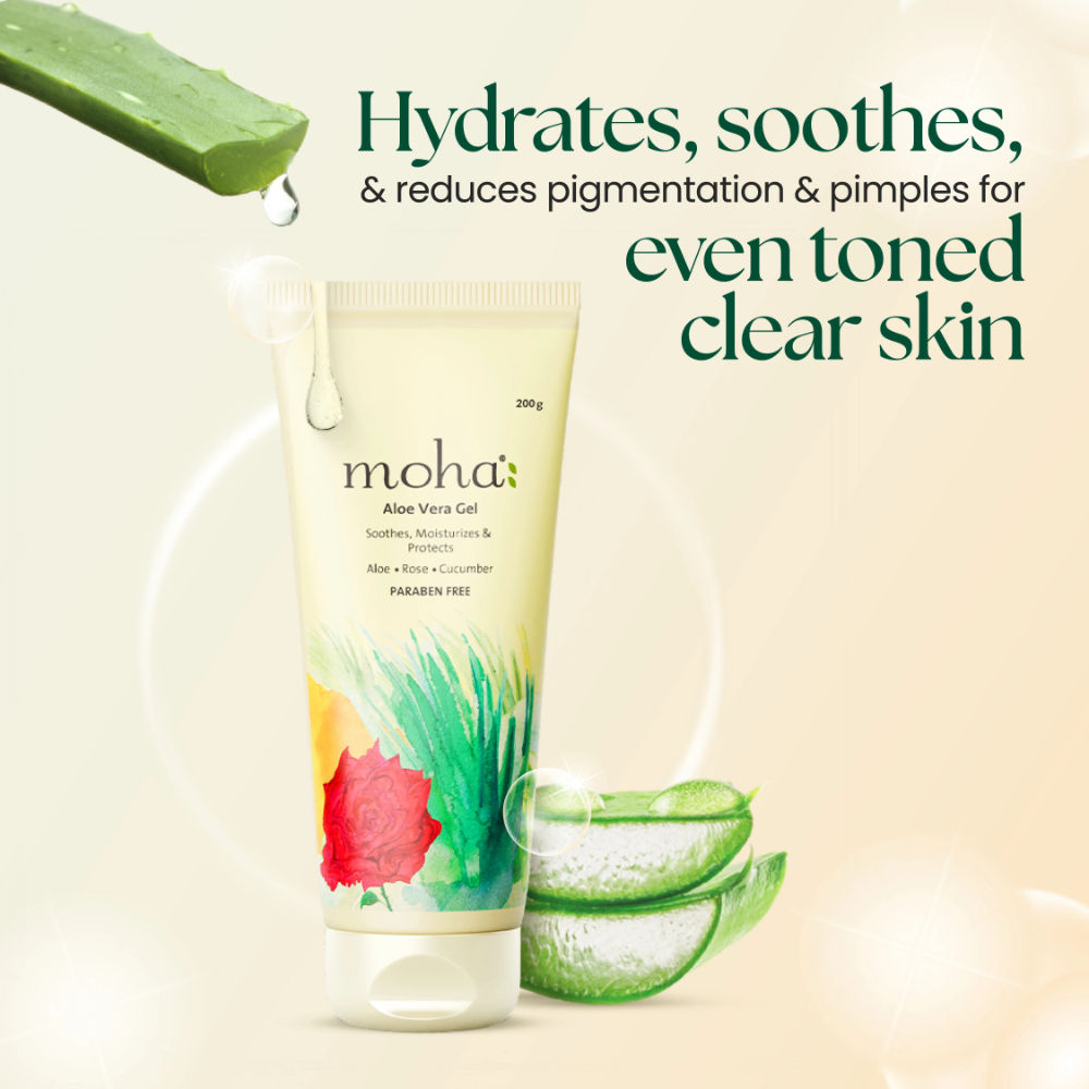 Moha Enriched With Rose And Cucumber Aloe Vera Gel