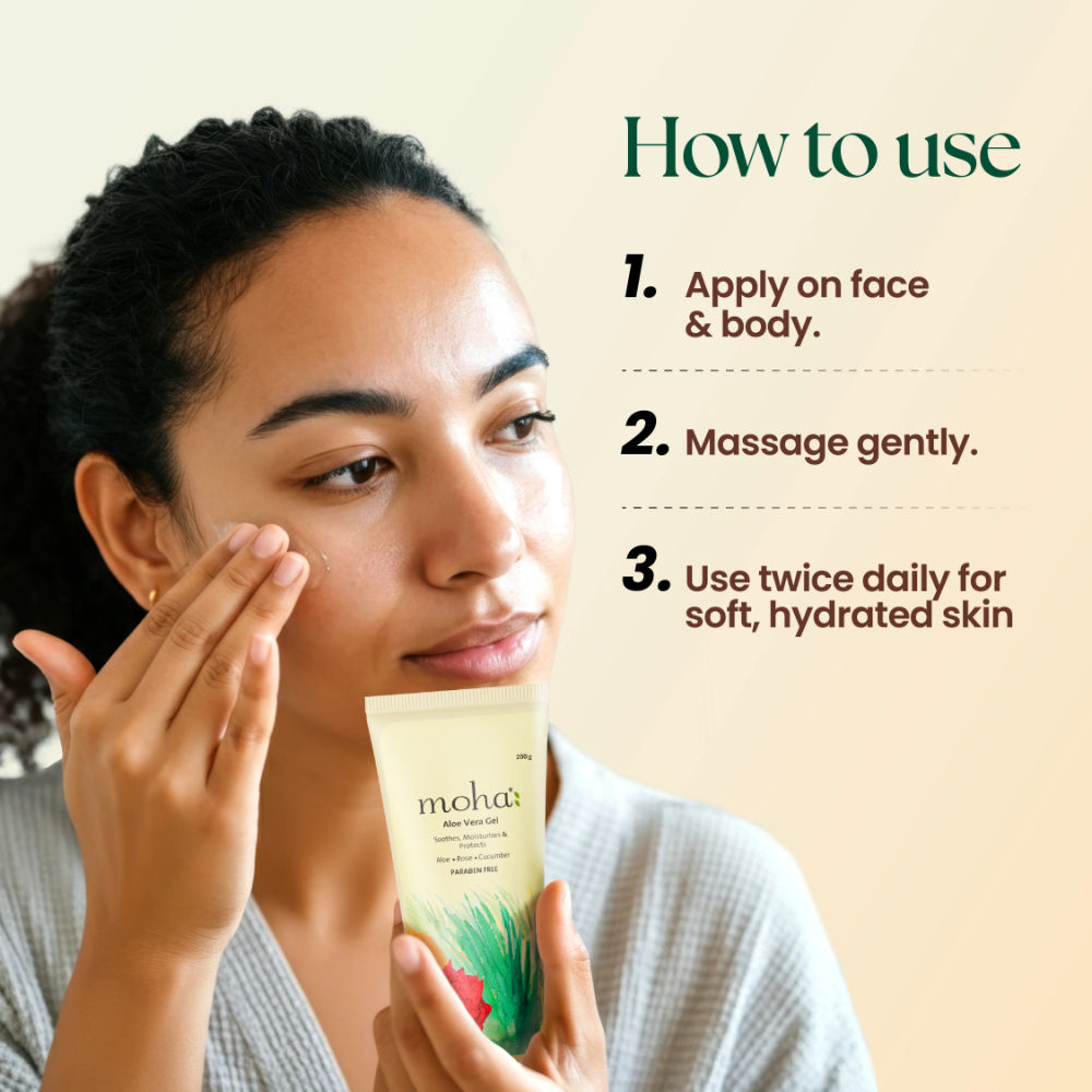 Moha Enriched With Rose And Cucumber Aloe Vera Gel