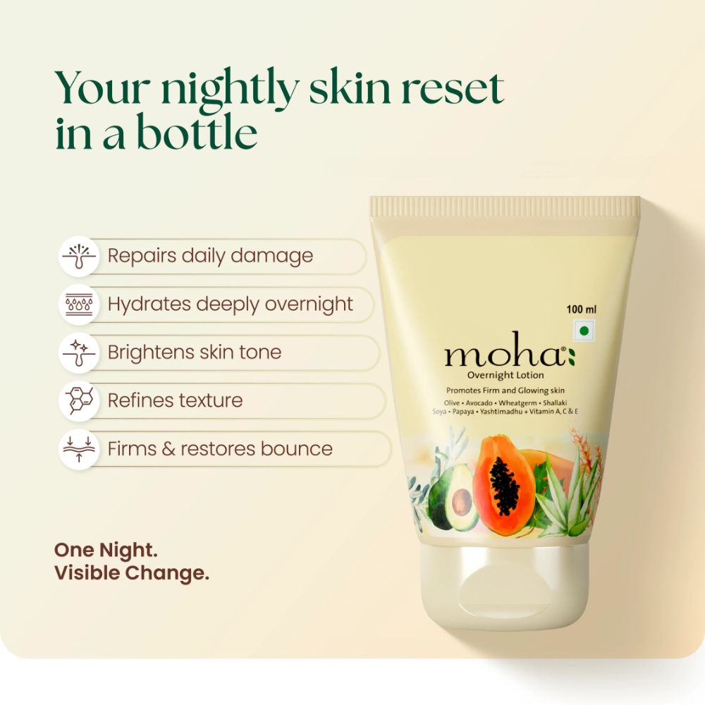 Moha Overnight Lotion Firm And Glowing Skin While You Sleep