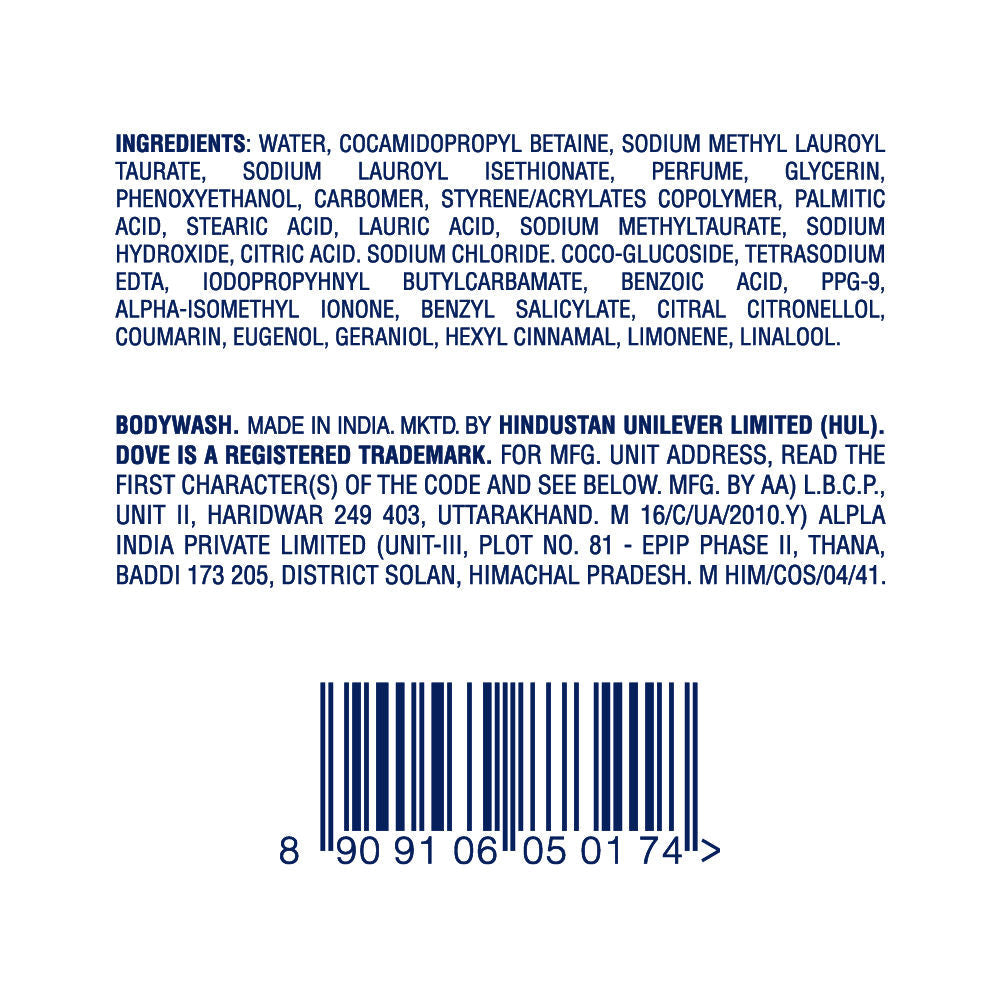 Dove Dryness Care Bodywash With Triple Hydration Serum