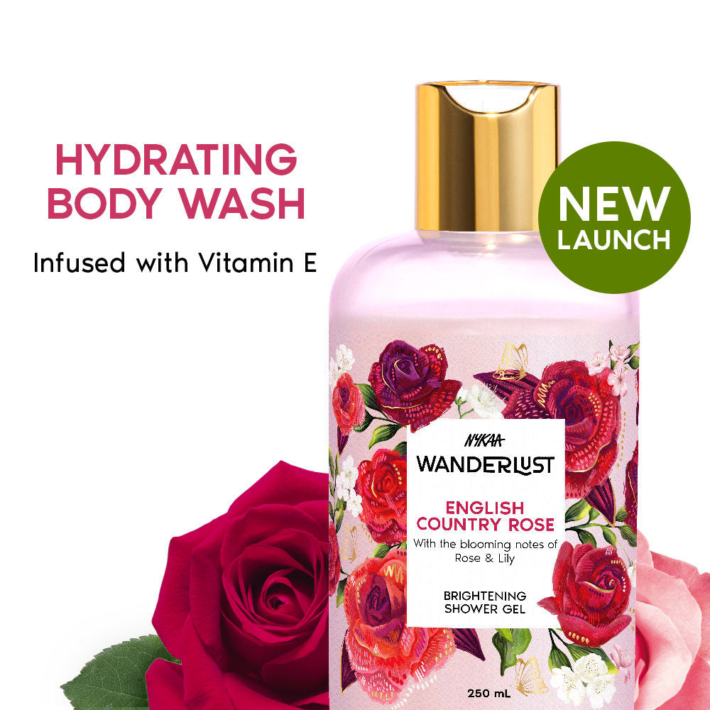 Nykaa Wanderlust Japanese Cherry Blossom Hydrating Shower Gel With Red Berry & Orchid