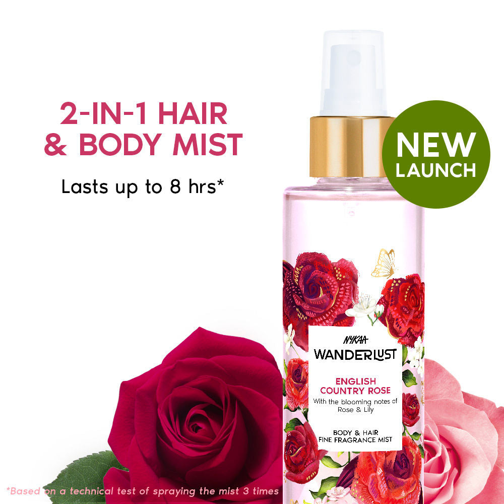 Nykaa Wanderlust French Lavender Perfume Body & Hair Mist, Long-lasting Fragrance