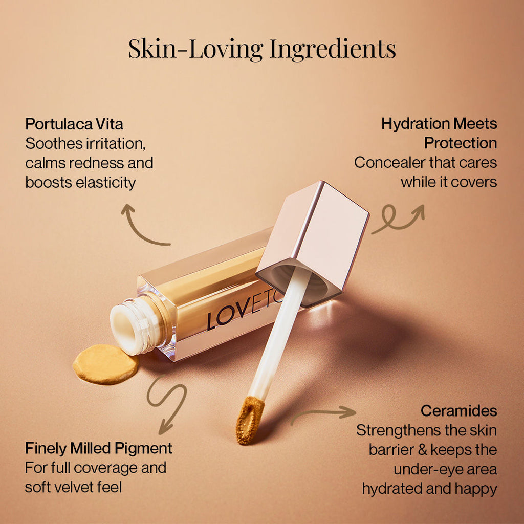 LOVETC Flawless, Flex, Etc Creamy Comfort Concealer - Panna Cotta