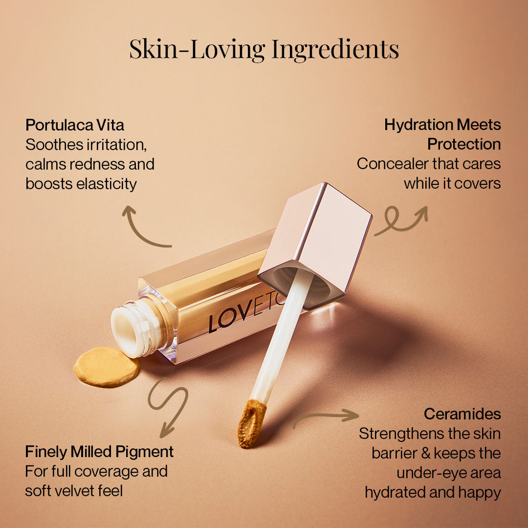 LOVETC Flawless, Flex, Etc Creamy Comfort Concealer - Panna Cotta