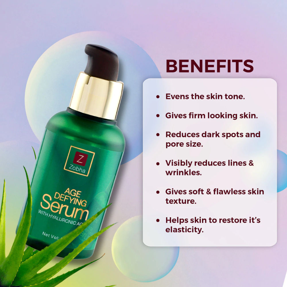 Zobha Age Defying Face Serum with Hyaluronic Acid