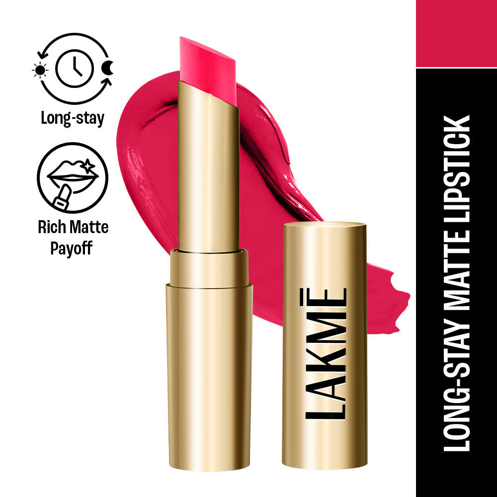 Lakme Unreal 3D Slim Bullet Lipstick, Matte Finish
