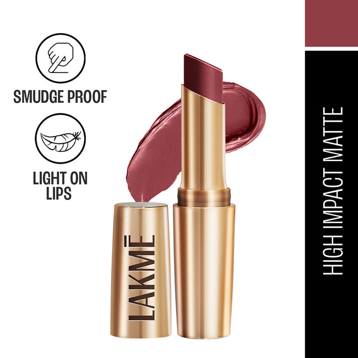 Lakme 9 To 5 Powerplay Priming Matte Lipstick, Lasts hrs