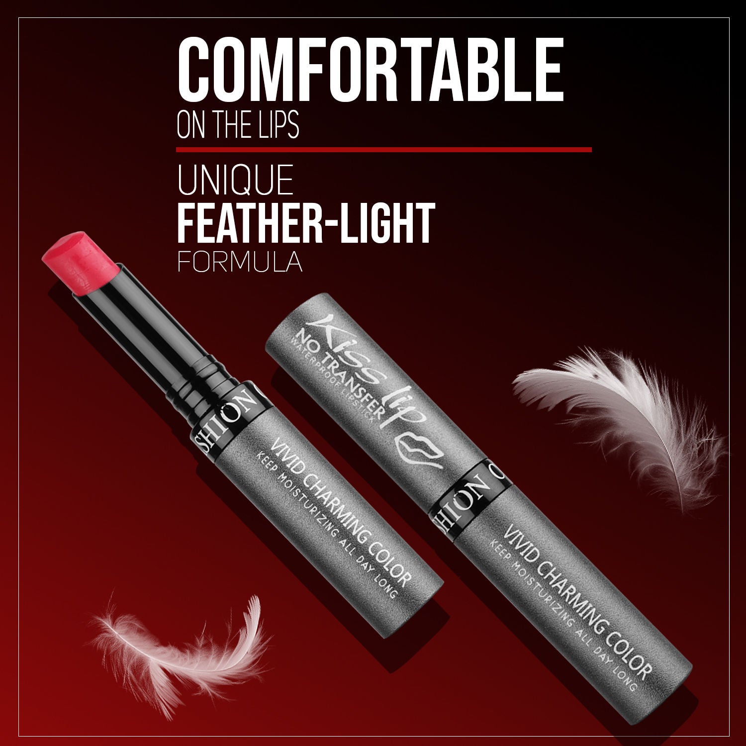 FASHION COLOUR Kiss Lip No-Transfer Lipstick