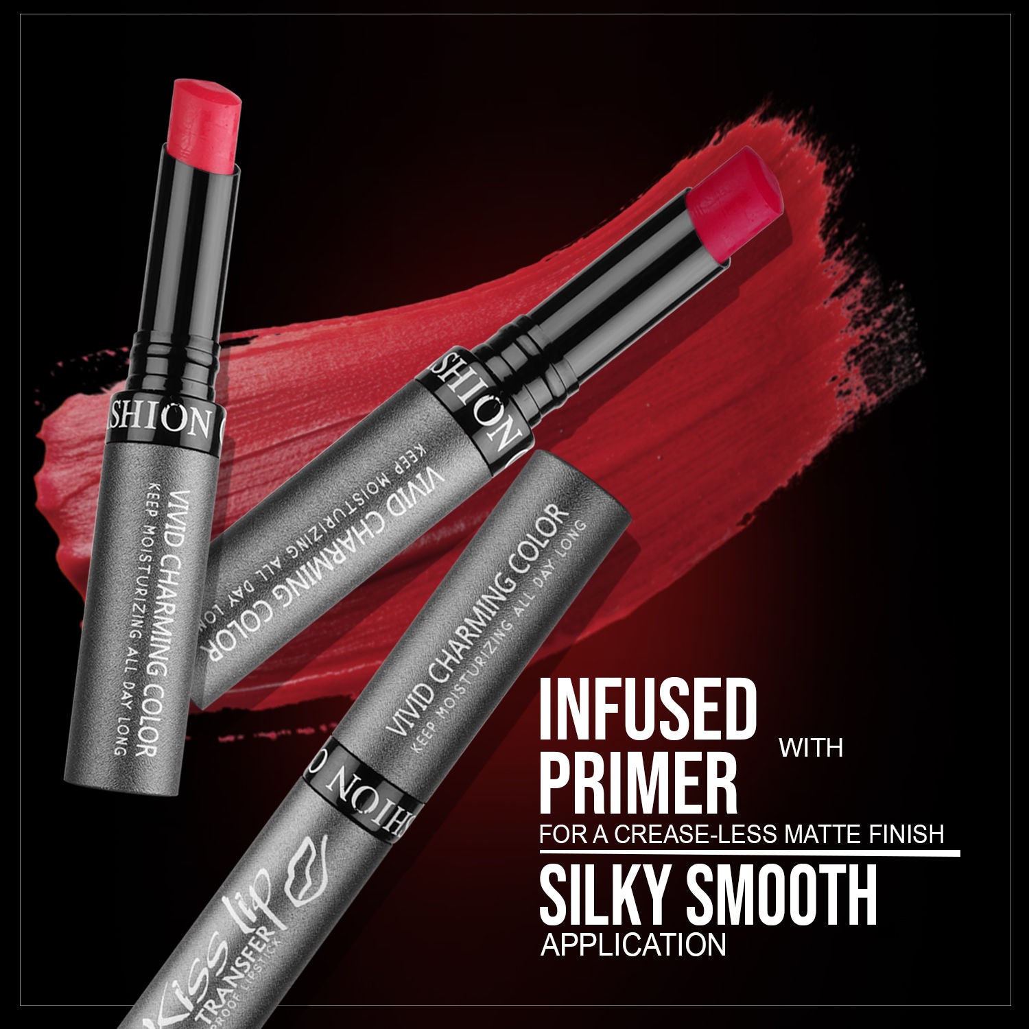 FASHION COLOUR Kiss Lip No-Transfer Lipstick
