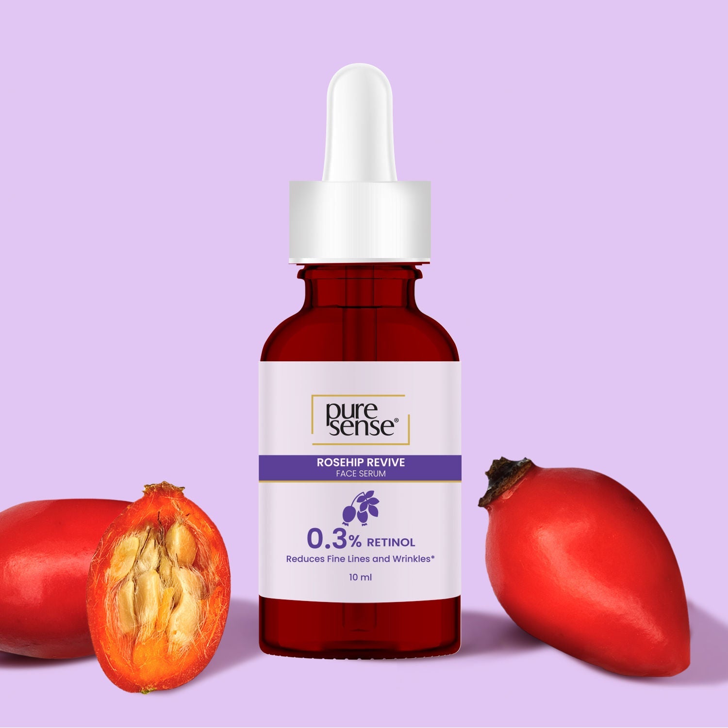 PureSense 0.3% Retinol Face Serum for Anti Aging & Younger Looking Skin