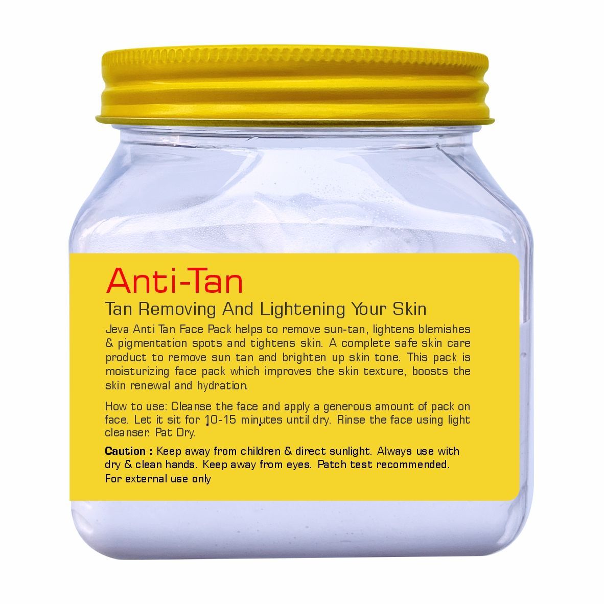 Jeva Anti-Tan Face Pack - Tan Removal, Brightening & Radiance-Boosting Gel