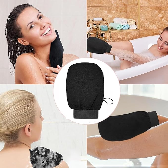 Bronson Professional Exfoliating Bath Glove Body Scrubber Mitt Loofah for Tan Removal