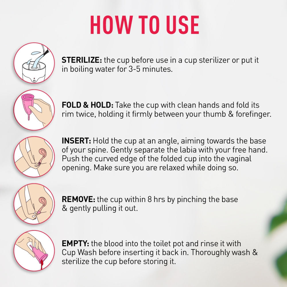 Sirona Pad-Free Periods Menstrual Cup For Women Medium Protection For Up To 8 Hours