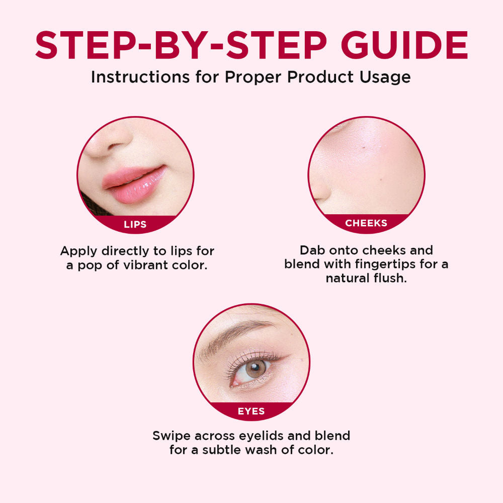 Orgatre Moodbliss Blush Lip, Cheek & Eye Tint with Goodness of Kojic Acid & Retinol - Cotton Candy