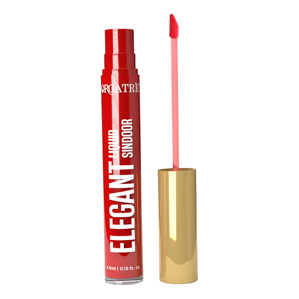 Orgatre Elegant Liquid Sindoor - Long-Lasting, Highly Pigmented, Skin-Friendly