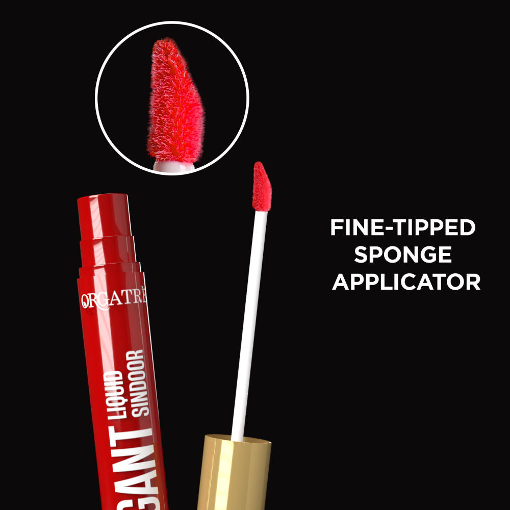 Orgatre Elegant Liquid Sindoor - Long-Lasting, Highly Pigmented, Skin-Friendly