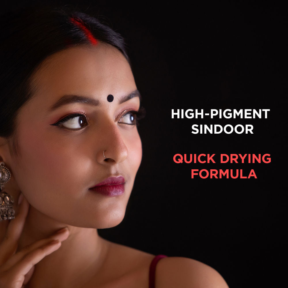 Orgatre Elegant Liquid Sindoor - Long-Lasting, Highly Pigmented, Skin-Friendly