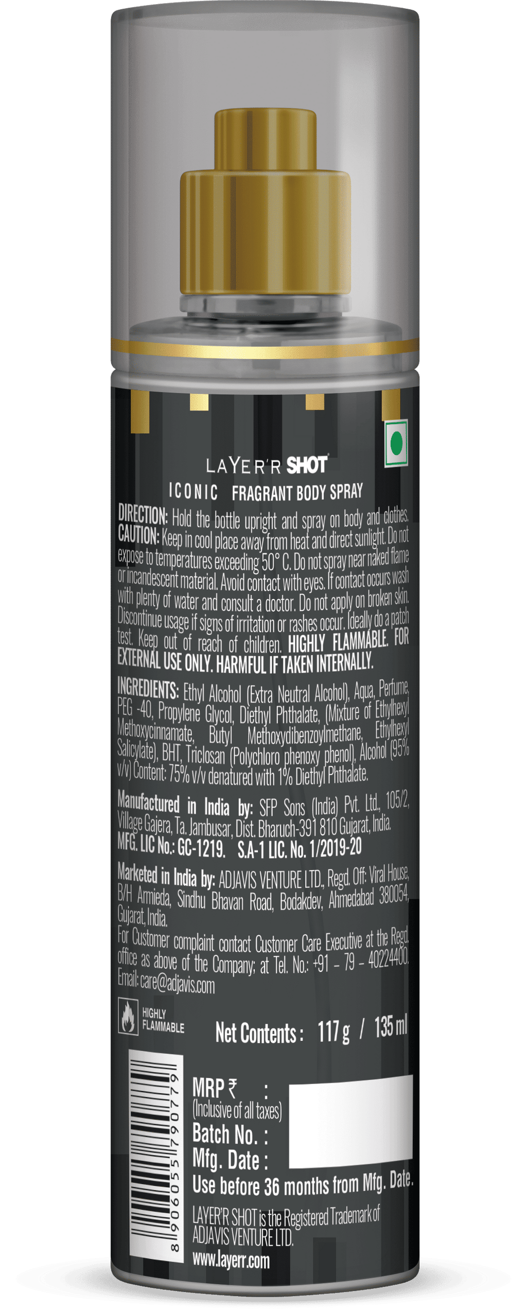 Layer'r Shot Iconic Body Spray For Her