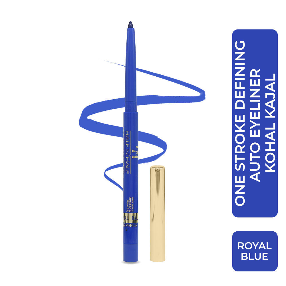 Half N Half One Stroke Defining Auto Eyeliner Kohl Kajal 18hour Long Lasting
