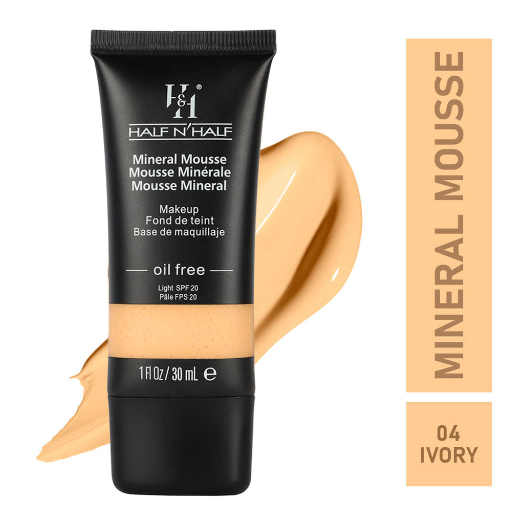 Half N Half Mineral Mousse Oil Free Foundation Light SPF 20