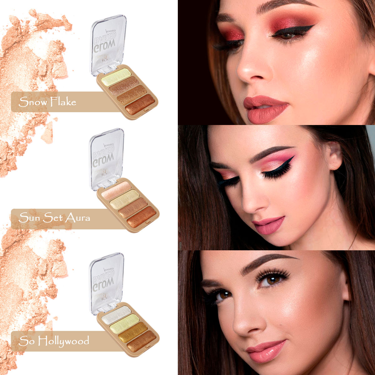 Half N Half Glow Baked Highlighter Powder