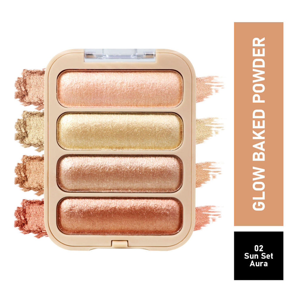 Half N Half Glow Baked Highlighter Powder